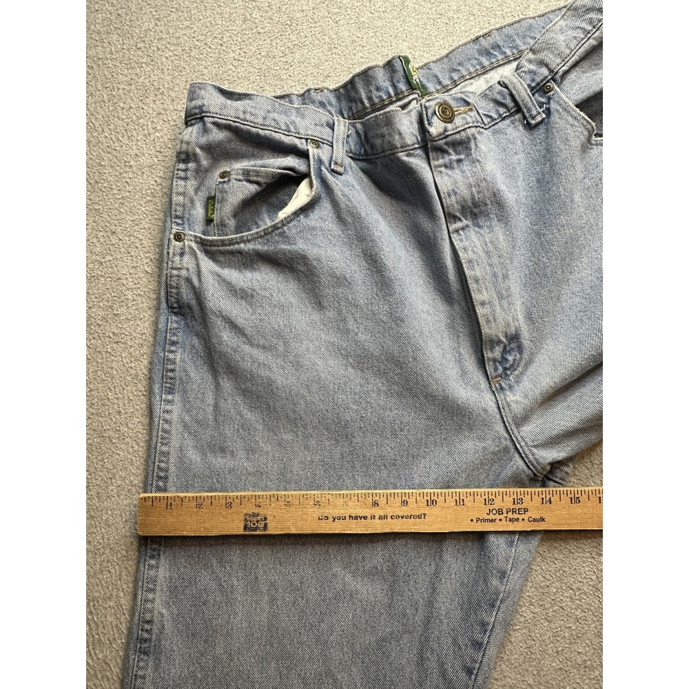 Cabela's Jeans Mens 42x34 (39x32) Light Wash Blue Denim Relaxed Fit Hunting - Picture 5 of 14